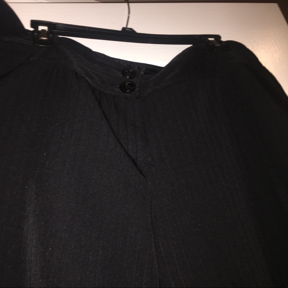 Grey dress pants dark black pin stripes