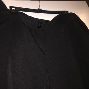 Grey dress pants dark black pin stripes