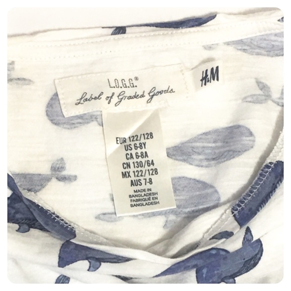 LOGG by H&M whale tee - Picture 4 of 6