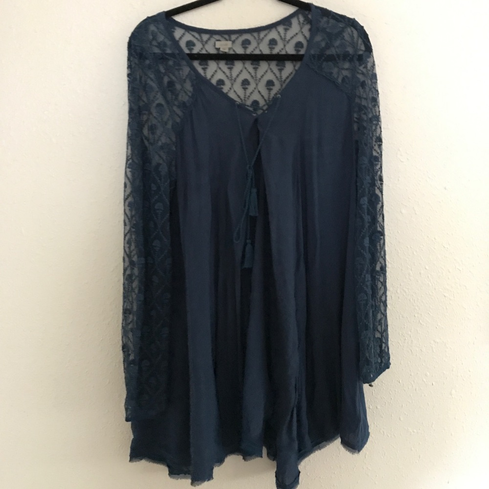 Ecote/Urban Outfittters blue lace dress