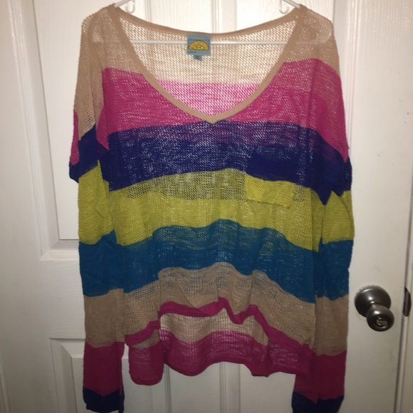 C&C California Tops - C&C long sleeve colorful shirt