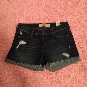 midi-length Hollister jean shorts