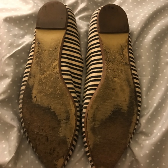 Jcrew Striped Pointy Toe Flats - Picture 2 of 2