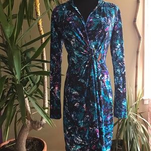 Calvin Klein Multicolor Wrap Dress