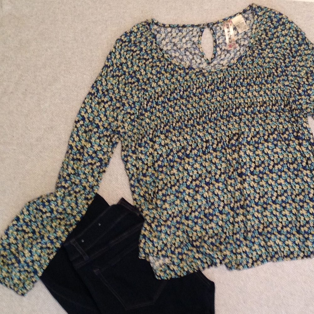 Flowy Long Sleeve Top - Size L