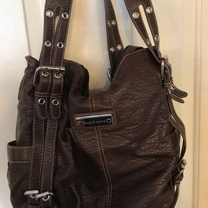Brown leather Franco Sarto purse