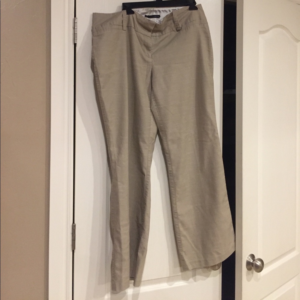 Women's khaki straight leg pants