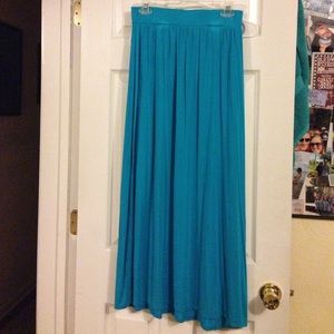 Blue maxi skirt