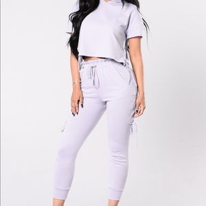 FashionNova Purple 2 piece set