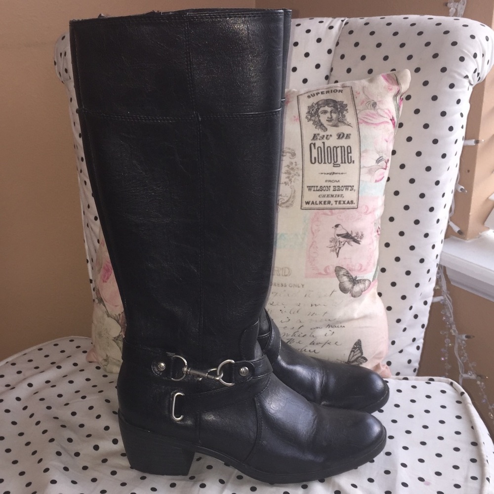 Life Stride Women's Black Riding Boots