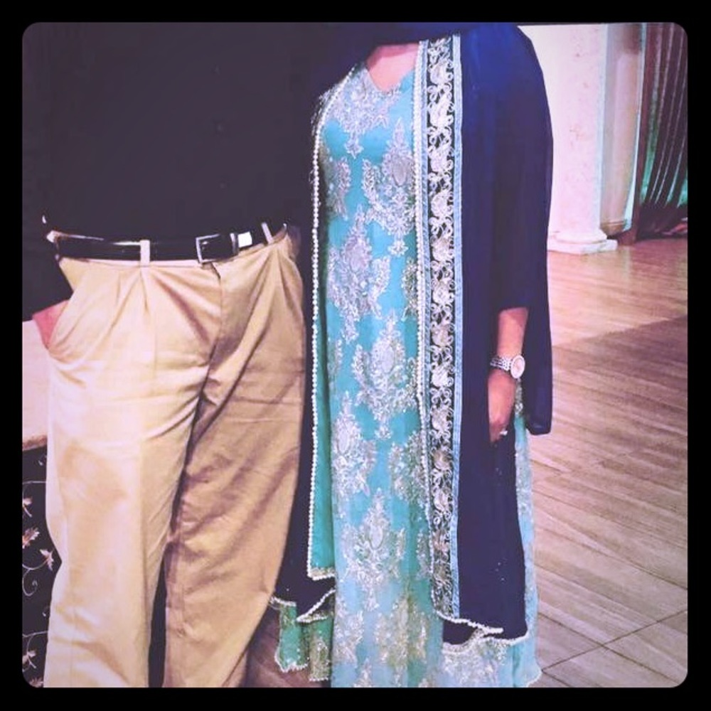 Pakistani blue dress