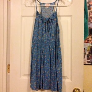 Blue floral dress