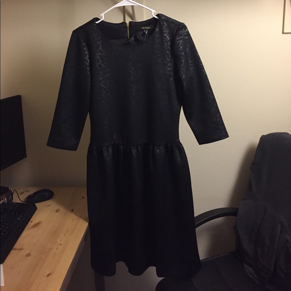 Black full sleeved party dress