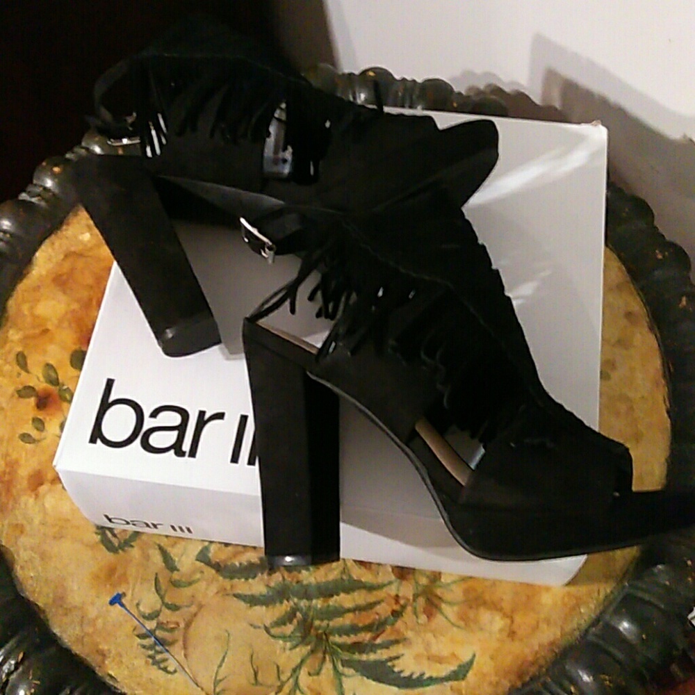 Bar lll Fridge Suede Sandal Heel - Picture 3 of 6