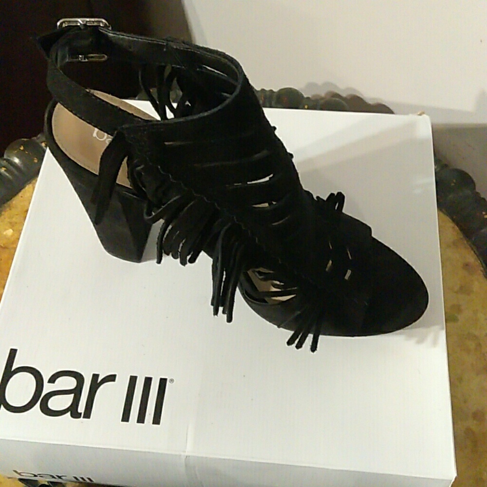 Bar lll Fridge Suede Sandal Heel