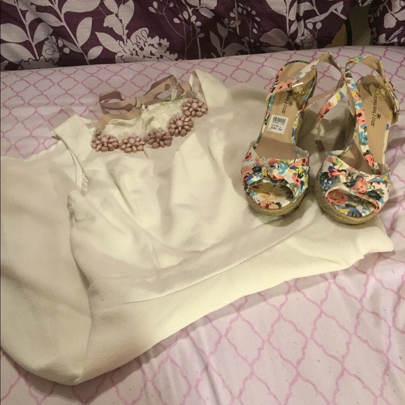 Charlotte Russe Dresses & Skirts - Cute white Charlotte Russe Dress