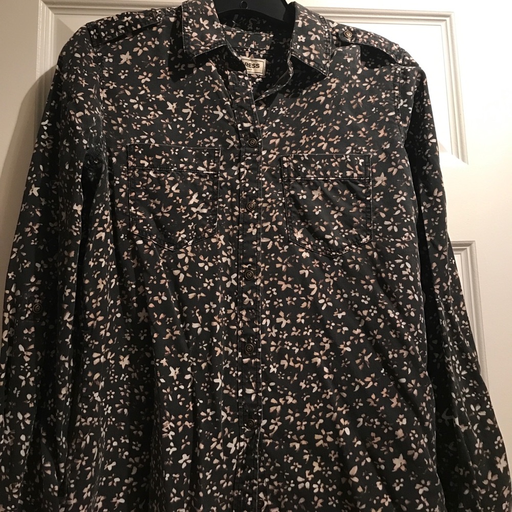Express, soft boyfriend button up