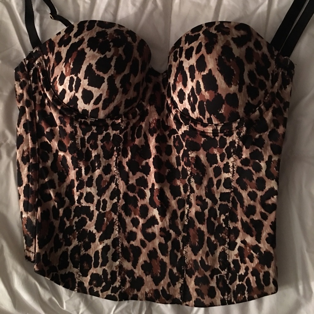 Victoria Secret back off baby leopard corset ✨