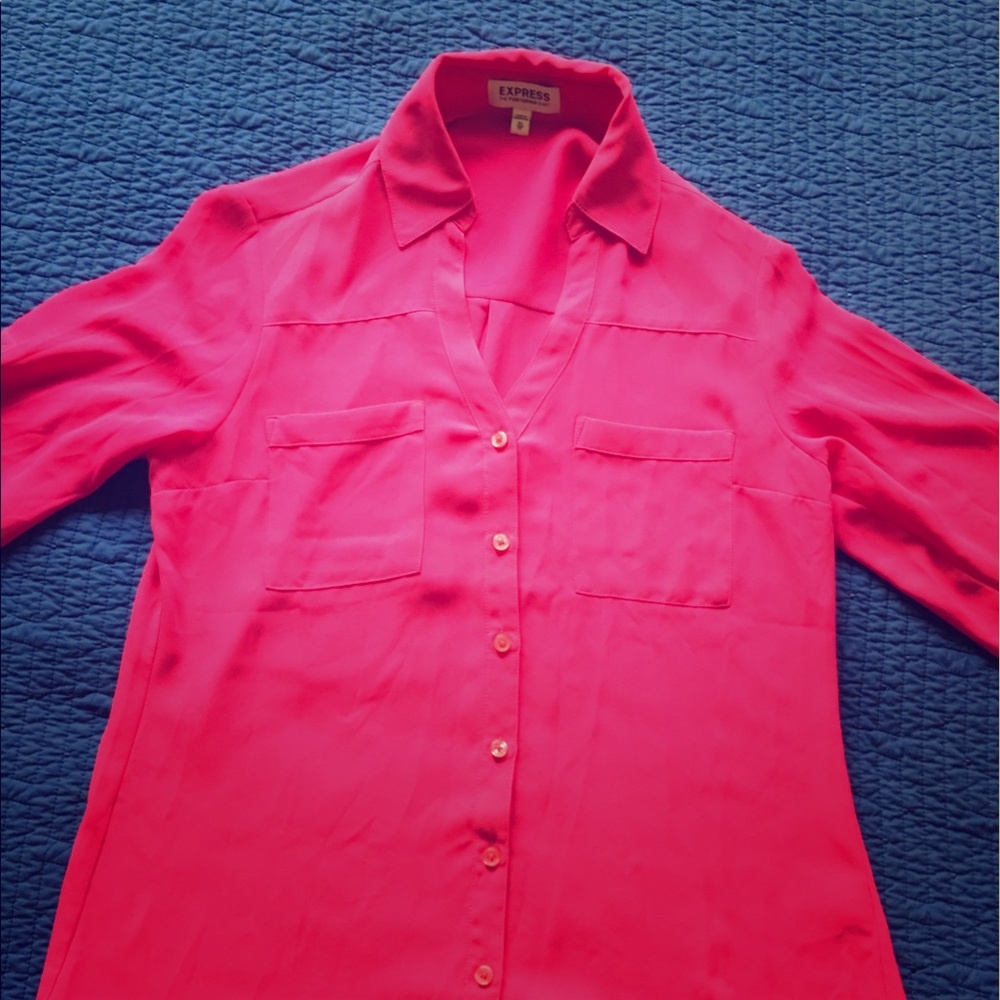 Bright Pink Express Portofino Blouse
