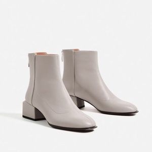 Zara square booties