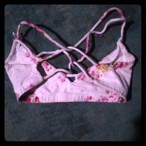 Spiritual gangster sz small floral bralette