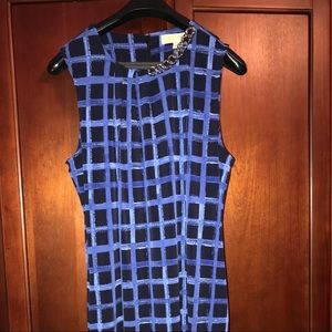 Michael Kors checkered dress with Silver links