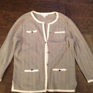 Cardigan, goes with jeans or dressy pants