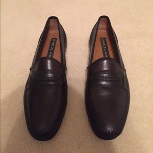 Mezlan brown/black leather loafers
