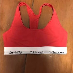 Calvin Klein Logo Bralette size medium