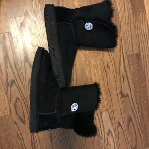 NEW Black UGGS with jewels