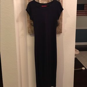 Bodycon midi dress, dark navy blue