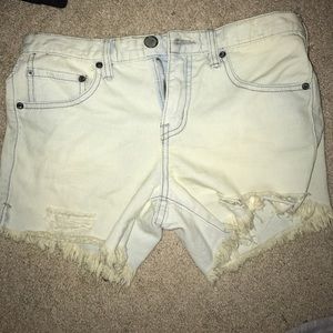 Free people jean shorts