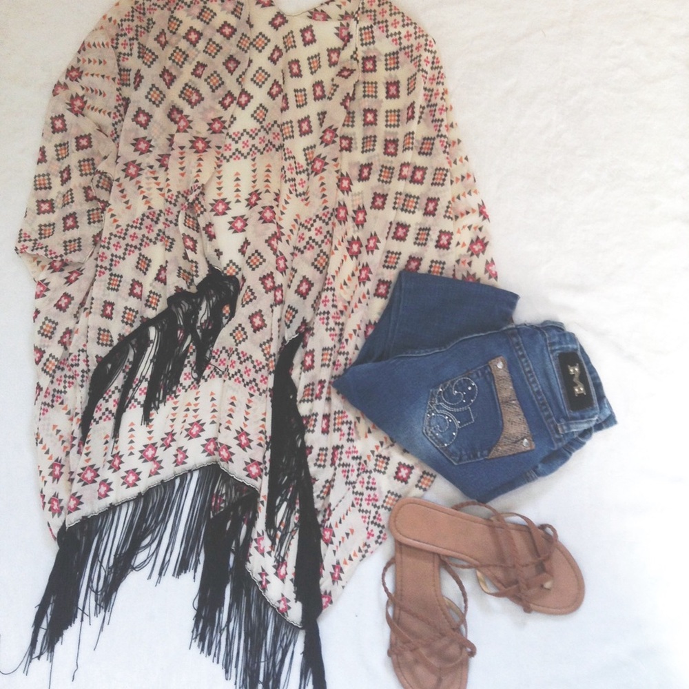 Tribal Print Kimono