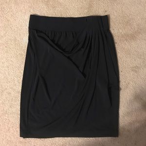 Black Wrap Skirt