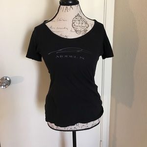 Tesla wide neck ladies t-shirt