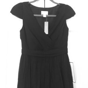 J. Crew dress, mint, NWT. Black&crinkle chiffon