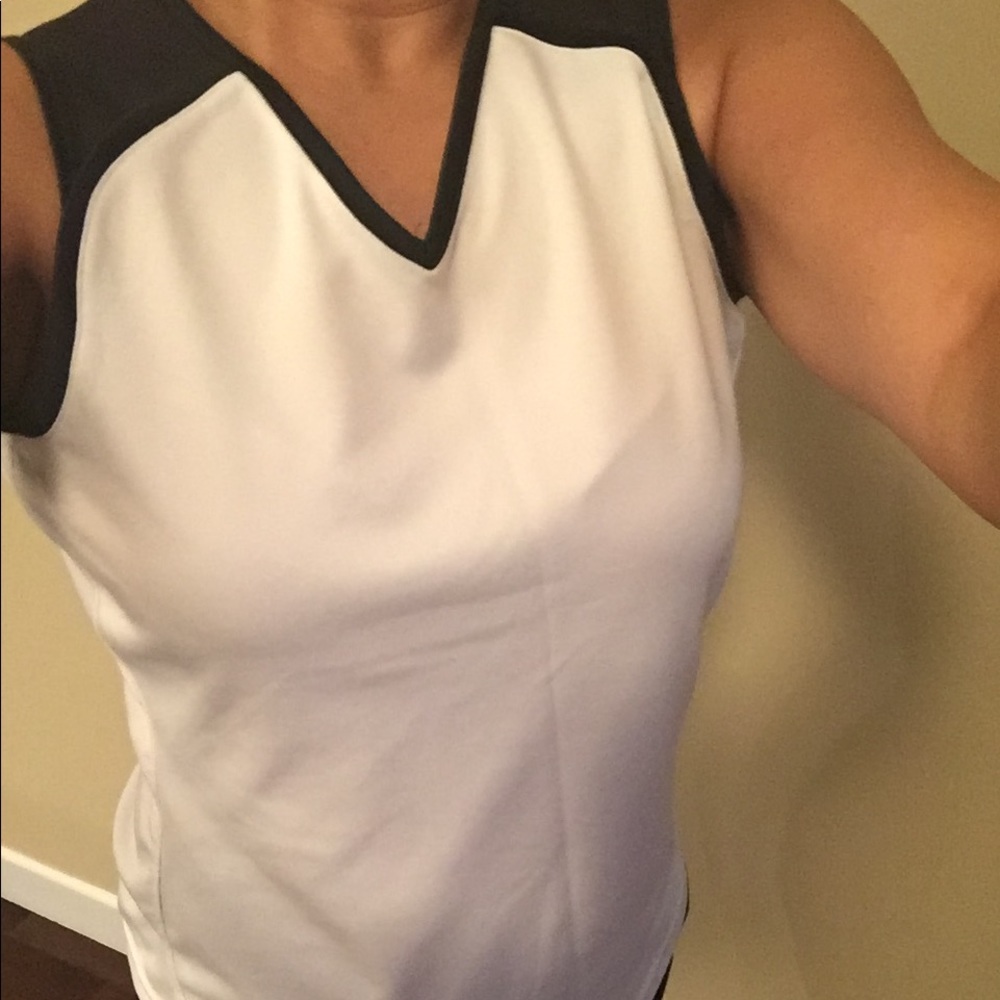 Nike White/Black Workout Shirt