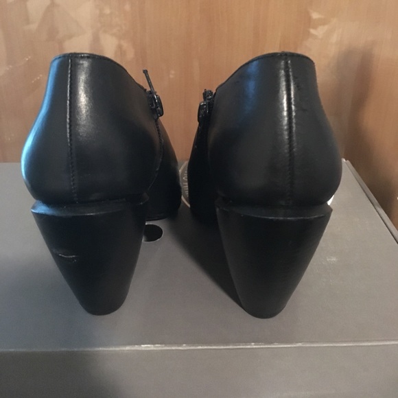 Side Zip Leather Booties - Picture 4 of 4