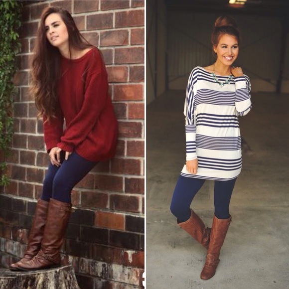 🚨LAST ONE🚨Navy Soft Leggings - Picture 4 of 8