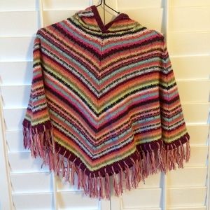 children's knit poncho