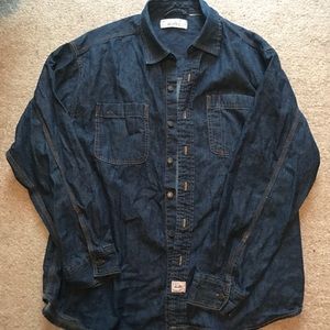 Denim button down