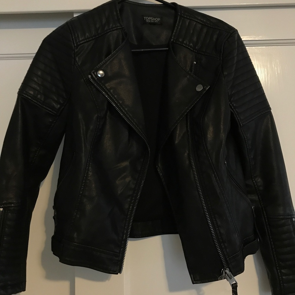 Top shop leather jacket