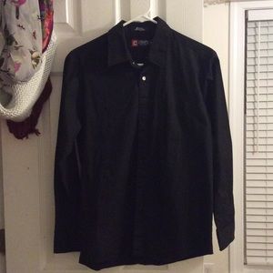 Black long sleeve button down