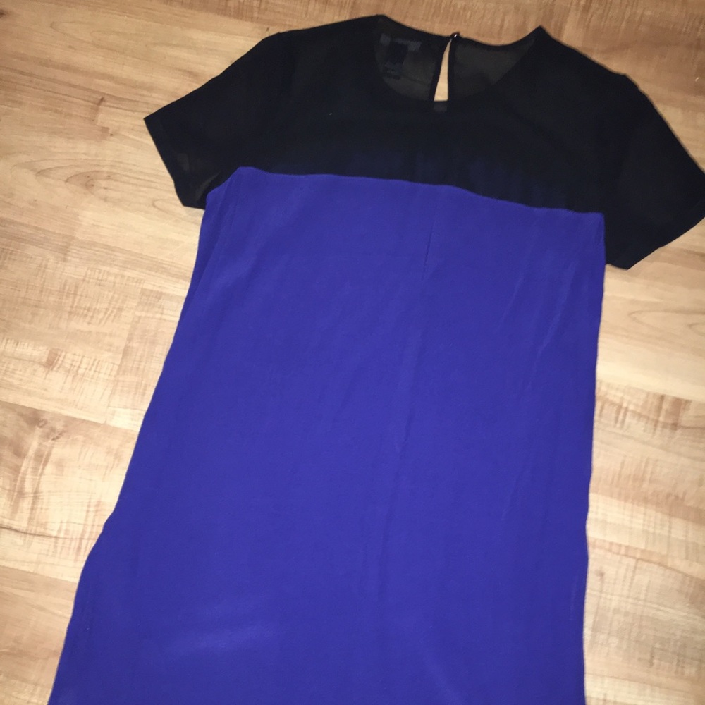 Blue and black Dress