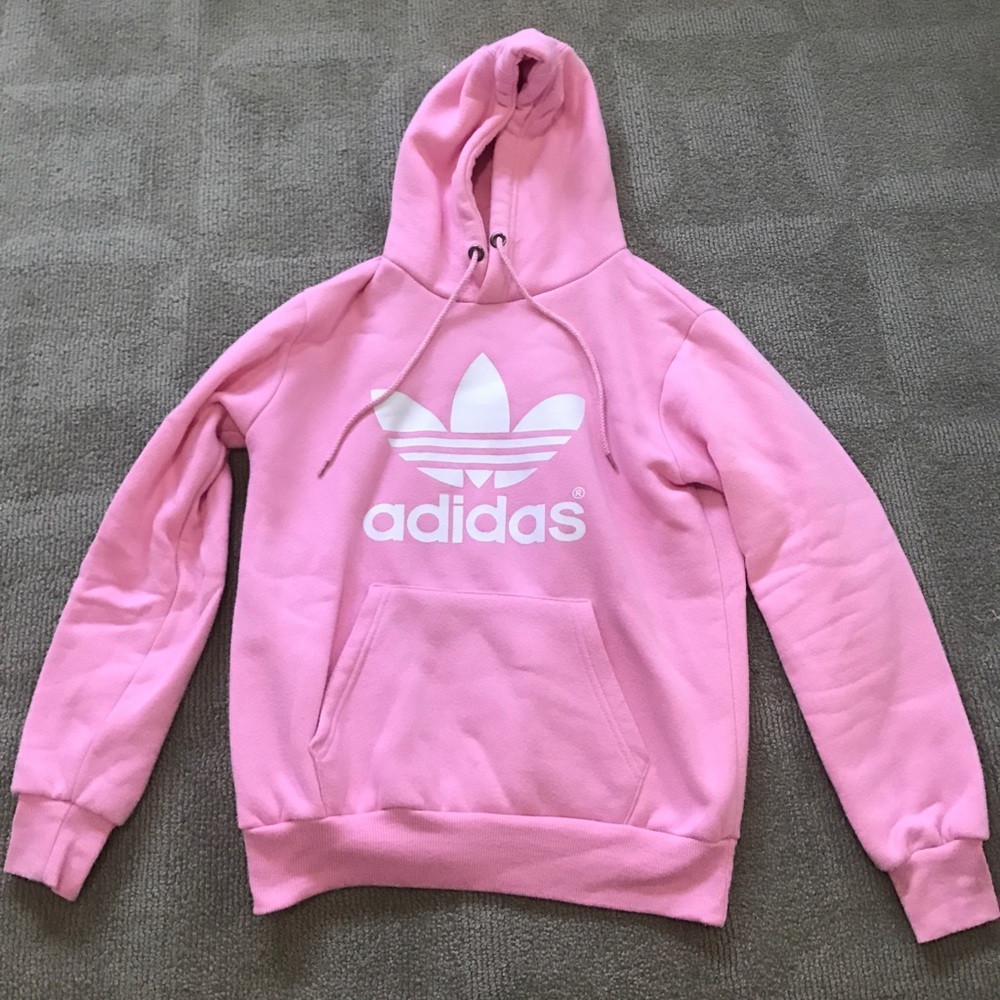 Pink adidas hoodie