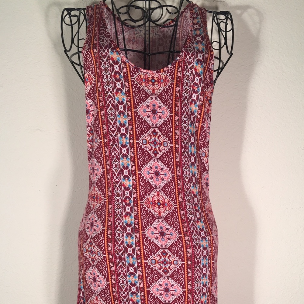 Pink Republic Red/Pink/White Maxi Dress
