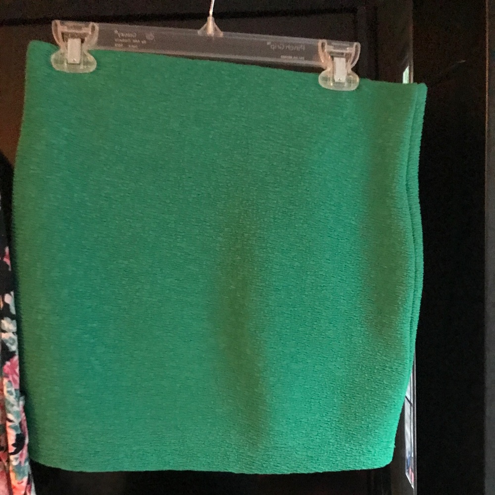 Green skirt!
