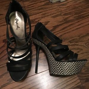 Black Platform Heels