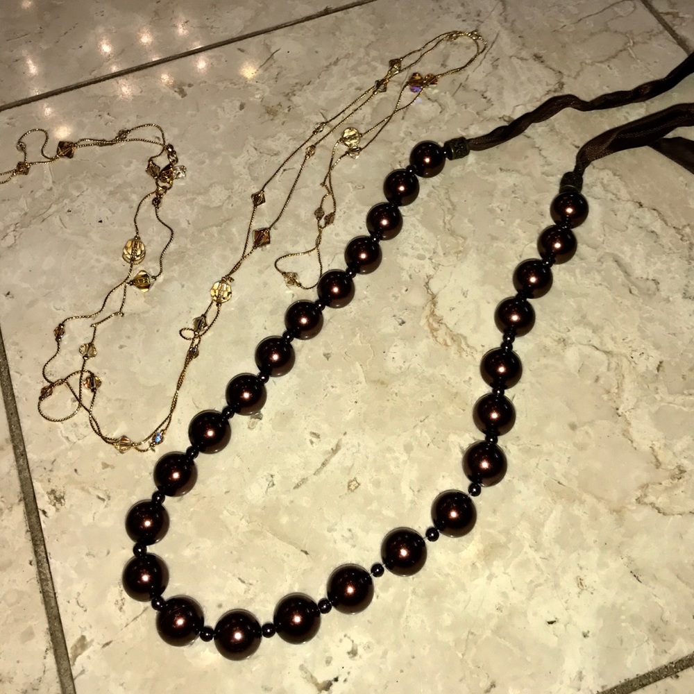 Mix & Match Necklaces  Swarovski and Beads  One Sz