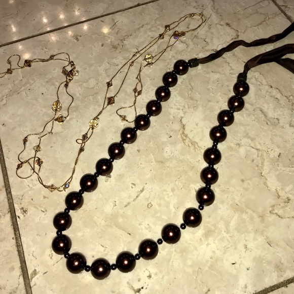 Mix & Match Necklaces  Swarovski and Beads  One Sz - Picture 1 of 3